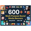 Более 600 Шаблонов PSD - Instagram, Facebook, Twitter