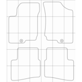 KIA CEED 2006-2010 Лекала автоковриков векторные