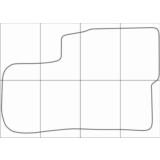 KIA OPIRUS 2005-2011 Лекала автоковриков векторные
