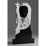 3D модель памятника для ЧПУ фрезеровки - Сердце и розы