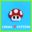 Pattern: Toad (Super Mario Bros.) 🍄