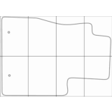 LEXUS RX 300, 330 2003-2008 Лекала автоковриков