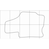 MAZDA XEDOS 6 1992-1999 Лекала автоковриков вектор