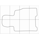 MAZDA XEDOS 9 1994-2000 Лекала автоковриков вектор