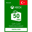 XBOX LIVE GIFT CARD 50 TRY ✅(TURKEY) WALLET CARD