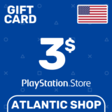 ⭐️Карта Пополнения PSN 3$ (USD) США