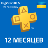 UA Подписка PS Plus 12мес