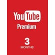 Youtube Premium 3 Months US Key/Code