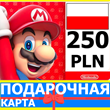 ⭐️🇵🇱 Карта Nintendo eShop 250 PLN Poland Польша PL zł