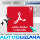 ADOBE ACROBAT STANDARD КЛЮЧИ 1/3/12 месяцев 🔑