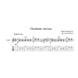Осенние листья (Борис Мокроусов) для гитары