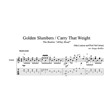 Golden Slumbers/Carry That Weight(The Beatles) гитара