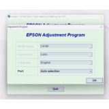 EPSON AdjProg Reset L8160
