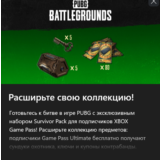 PUBG Эксклюзивный набор Выжившего №1 xbox