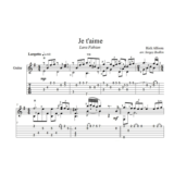 Je t'aime (Лара Фабиан)  для  гитары
