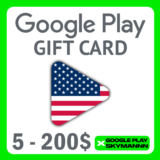 🟡GOOGLE PLAY ПОДАРОЧНАЯ КАРТА 5-200 $ USD USA🇺🇸AUTO