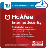 McAfee Internet Security 2023 (1 Year / 10 Devices)