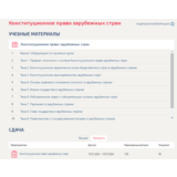 Конституционное право зарубежных стран.Тест Синергия