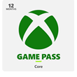 XBOX GAME PASS CORE 12 months FOR XBOX ONE/S/X KEY