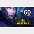 World of Warcraft 60 DAYS  Time Card US (Battle/Key)