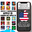 ⚡APPLE ID AMERICA USA FOREVER YOUR iPhone iPad AppStore