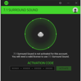 Код/Ключ активации Razer 7.1 Surround sound