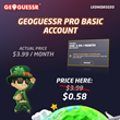 ✅ GeoGuessr Pro Basic | 1 Month Subscription ⭐