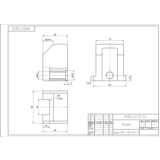 МЧ00.07.00.03 призма. Чертеж детали призма в AutoCAD