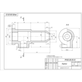 МЧ00.08.00.01 корпус. Рабочий чертеж детали в AutoCAD