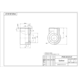 МЧ00.08.00.03 тройник. Рабочий чертеж детали в AutoCAD