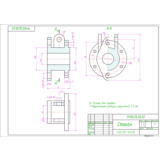 МЧ00.26.00.02 стакан. Рабочий чертеж детали в AutoCAD