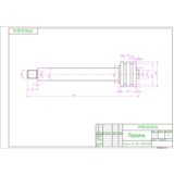 МЧ00.26.00.04 поршень. Рабочий чертеж детали в AutoCAD
