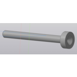 Шток 20.001. Трехмерная 3D-модель в компасе (3D)