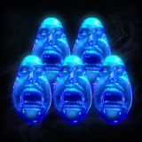 5 Blue Orbs