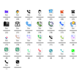 Иконки телефона PNG (Пак из 30 иконок)