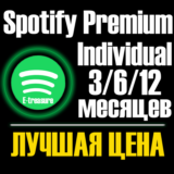 Спотифай Премиум 3/6/12 месяцев | ИНДИВИДУАЛЬНАЯ