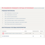 Исследование операций и методы оптимизации.Тест МТИ