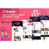 Azent creative digital agency wordpress theme