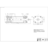 Чертеж гидроцилиндра в программе AutoCAD