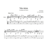 Taka takata (Джо Дассен) ноты для гитары