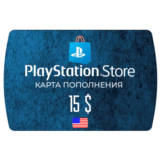 Карта PlayStation(PSN) 15$ USD (Долларов) 🔵США