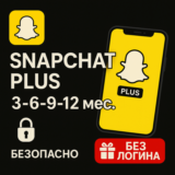 SNAPCHAT PLUS | ПОДАРОК 3-6-9-12 МЕС. | БЕЗ ЛОГИНА