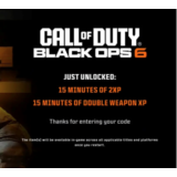 15 MIN 2XP + 15 MIN WEAPON XP💉COD BLACK OPS 6🔥GLOBAL