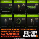 🌸🔴KEY🔑MONSTER ENERGY CoD BLACKOPS 6 \ 6 🔴🌸