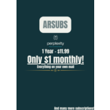Perplexity AI Pro Собственный Email ежегодно $11.99