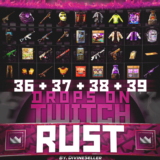 💎RUST│TWITCH DROPS│РАУНД 36+37+38+39│40 СКИНОВ