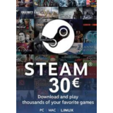 Steam Wallet Gift Card €30 - карта для региона EU