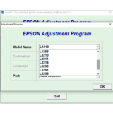 Сброс Epson L1210 L3210 L3250 L3251 L5290
