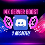 🔴BOOST DISCORD SERVER【14 БУСТ УРОВНЯ 3 НА 1 МЕСЯЦ】💫