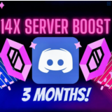 🔴BOOST DISCORD SERVER【14 BOOST】ДЛЯ【2 МЕСЯЦА】✨Гарантия